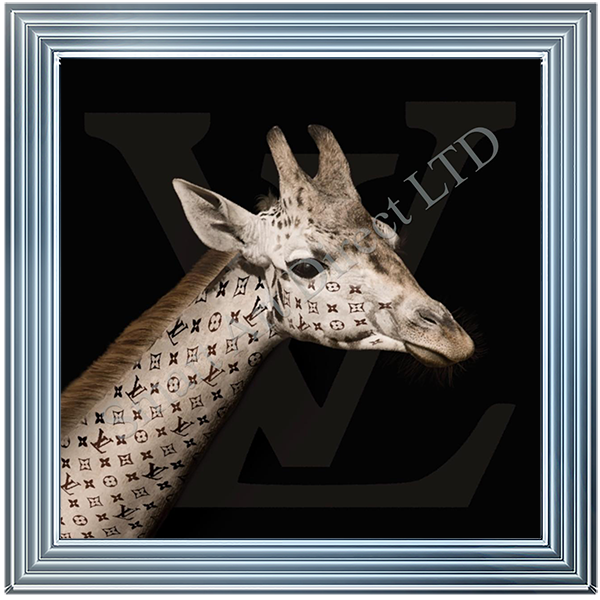 Animal sculptures made from Louis Vuitton bags